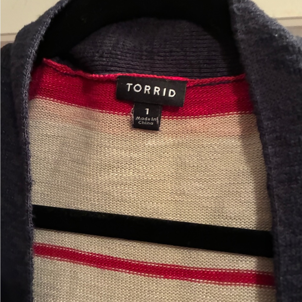 Torrid Multicolor Open Front Cardigan - Picture 2 of 2